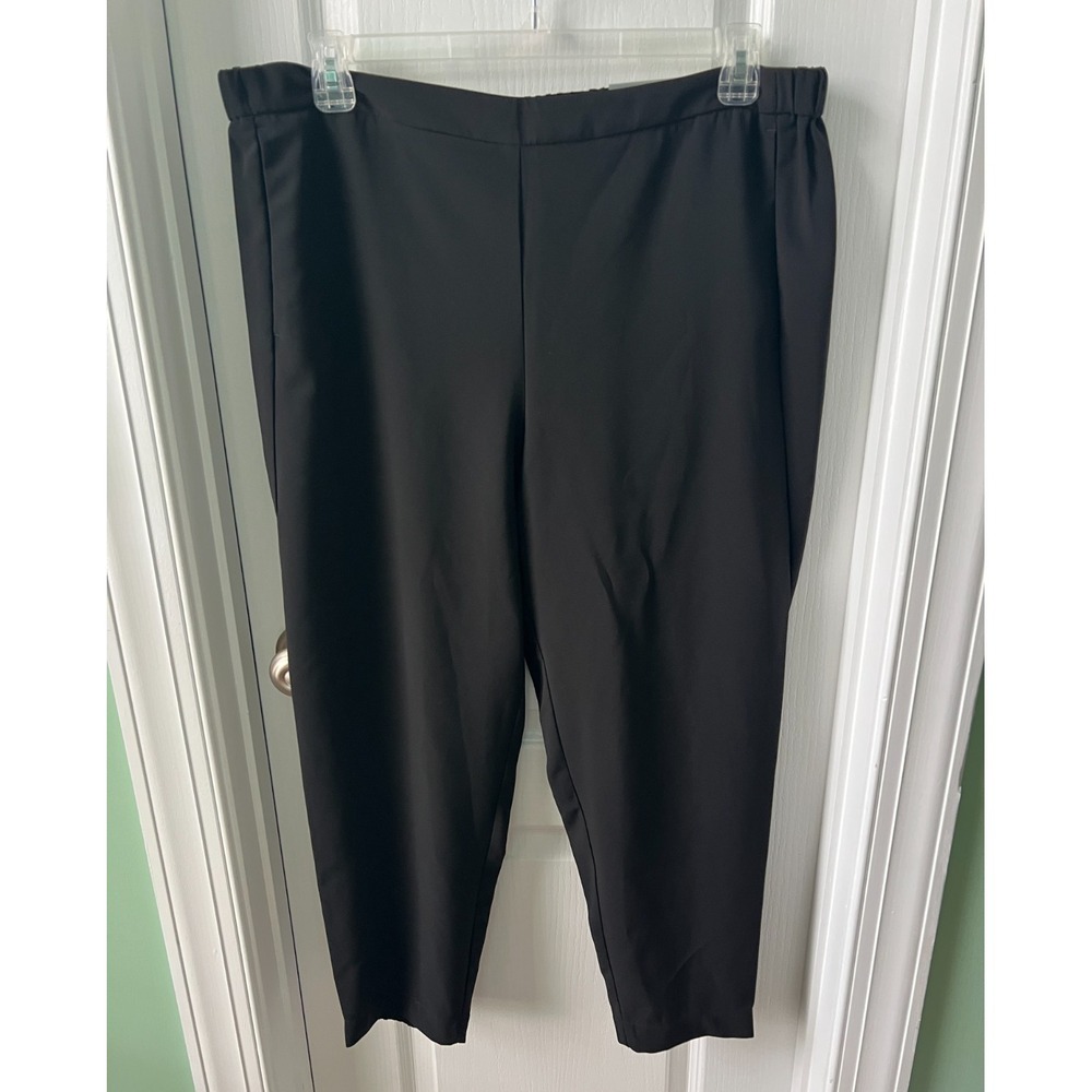 Chicos Womens Pants Pull On Crepe Tie Front Ankle Pant‎ Size 3R US 16 NEW